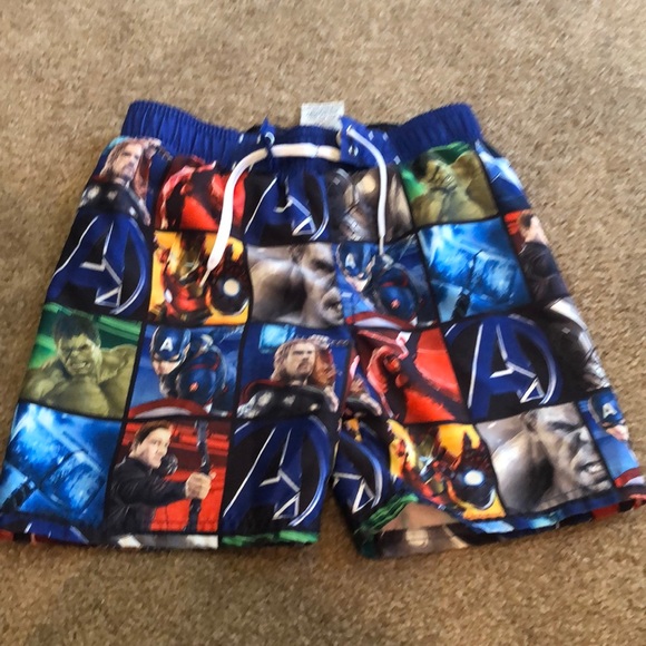 superhero swim trunks